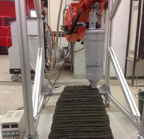 混凝土、混凝土3D打印機、可移動混凝土3D打印機