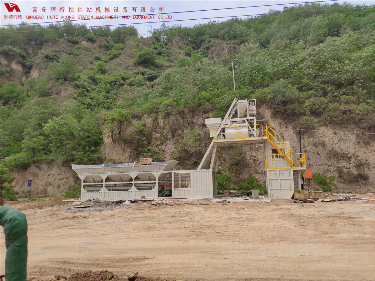 青島輝特機(jī)械 HZM75免基礎(chǔ)攪拌站模塊化設(shè)計(jì)，安裝快捷