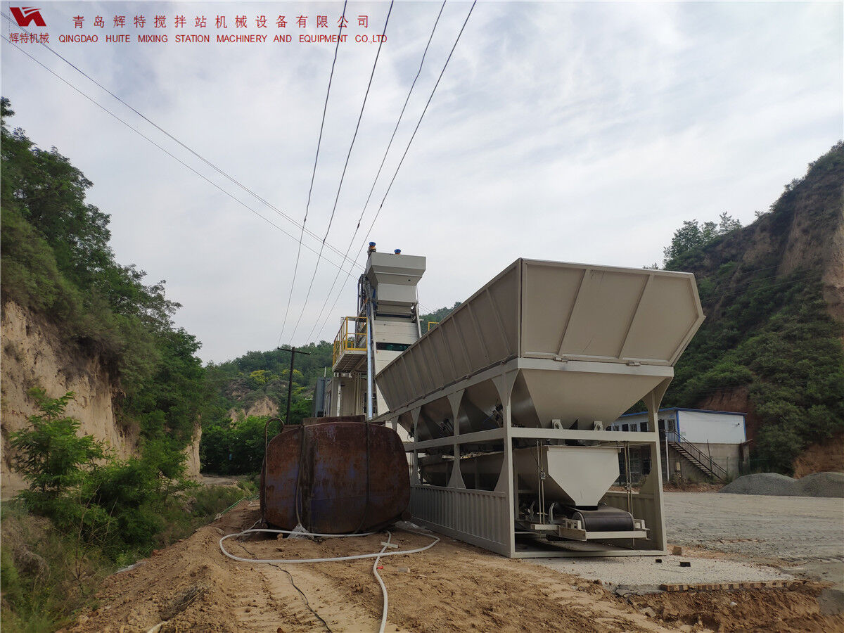 青島輝特機(jī)械 HZM75免基礎(chǔ)攪拌站模塊化設(shè)計(jì)，安裝快捷